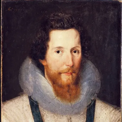 Elizabethan portrait of a man in a lace ruff